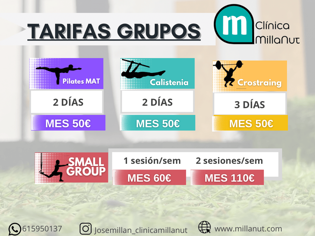 Tarifas grupos pequeños